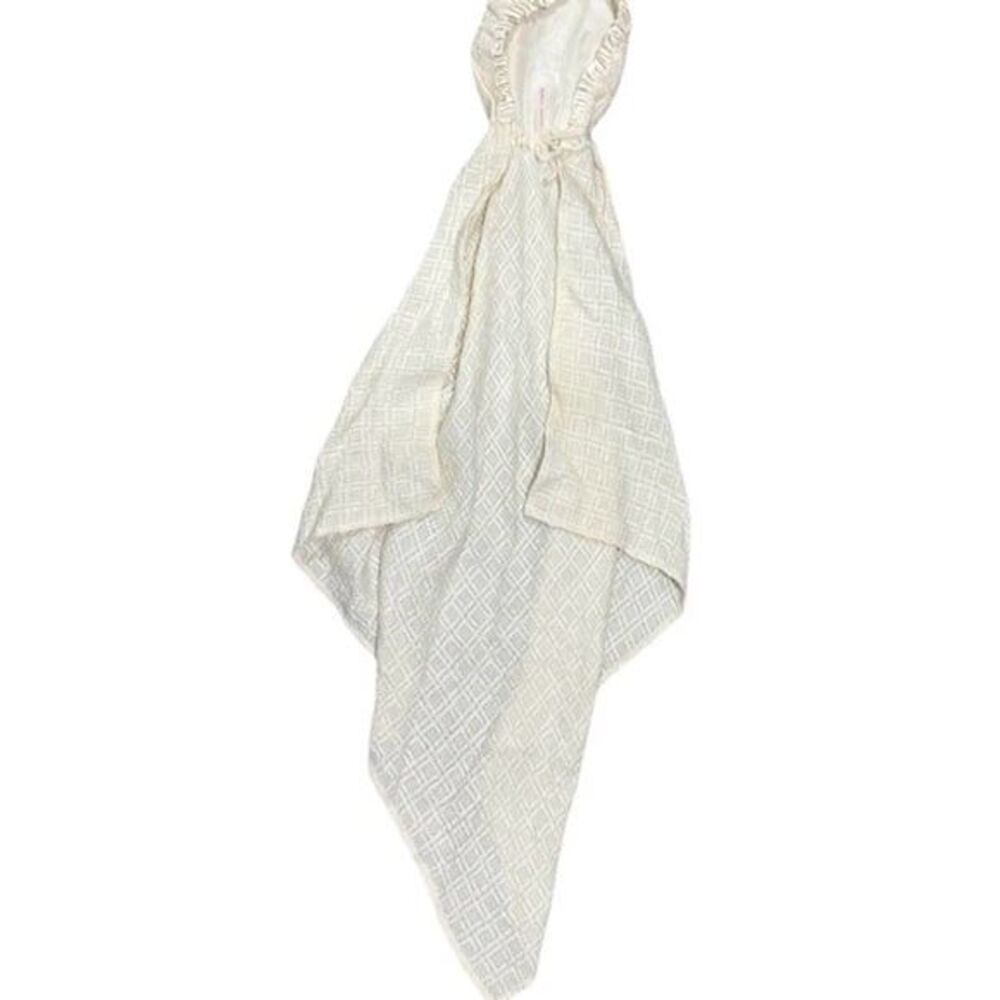Churchill Handwoven Ivory Hooded Crib Blanket Approx. 36 in Unisex